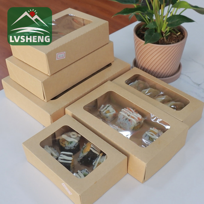Jauni produkti no Xiamen Lvsheng Factory -Sushi Togo lodziņa ar skaidru logu